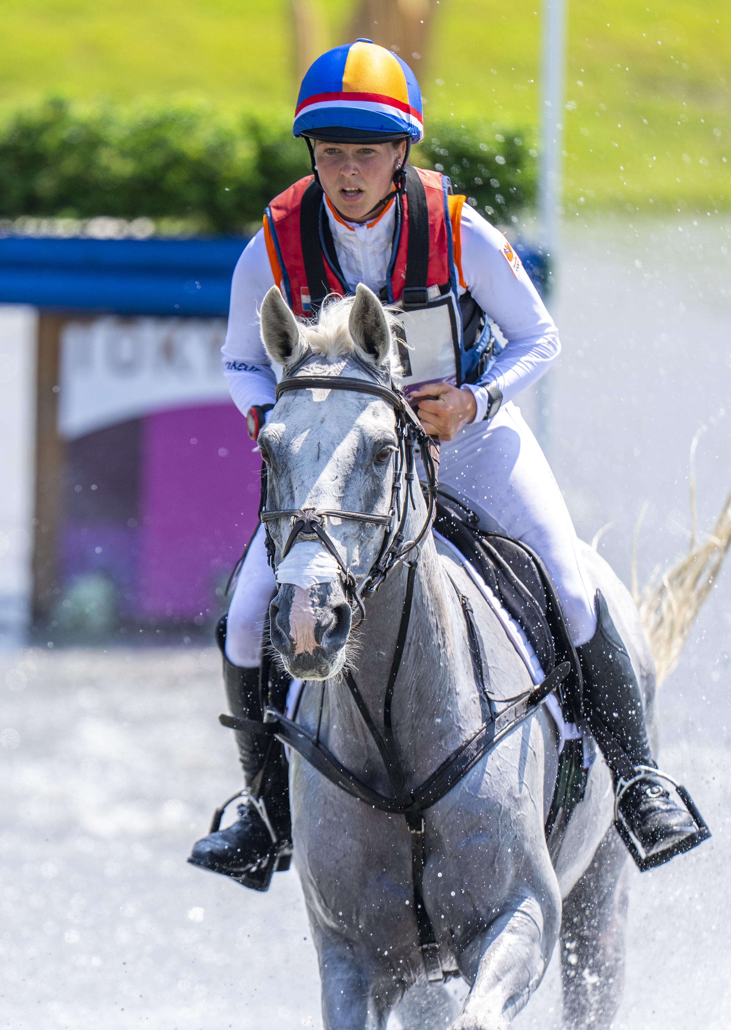janneke boonzaaijer tijdens de eventing op de olympische spelen in tokio